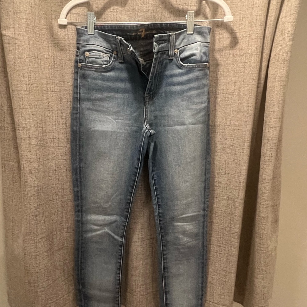 7 For All Mankind Light Blue Skinny Jeans
